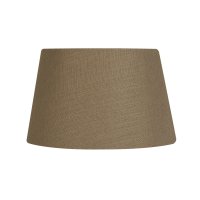 Oaks Lighting Linen Drum Shade Walnut - Various Sizes