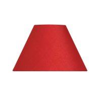 Oaks Lighting Cotton Coolie Shade Red - Various Sizes