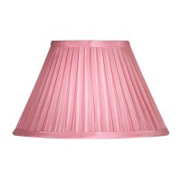 Oaks Lighting Small Box Pleat Shade Pale Pink - Various Sizes
