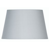 Oaks Lighting Cotton Drum Shade Soft Grey - Various Sizes