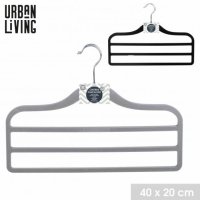 Urban Living Velvet Pants Hanger - Grey/Black