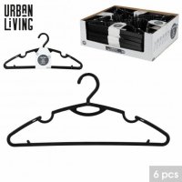 Urban Living Black Hanger - 6Pcs