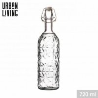 Urban Living Glass Bottle with Iron Clip - 720ml