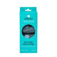 Adios Poop Non Handled Grey Bags - 60 Pack