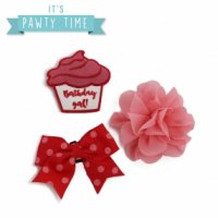 Ancol It's My Birthday Collar Accessories - Pink