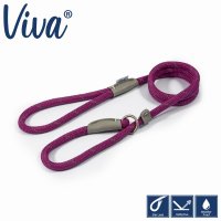 Ancol Viva Rope Slipe Lead Reflective - Purple 1.2m x 10mm