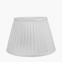 Pacific Lifestyle Lyndon Poly Cotton Knife Pleat Tapered Lampshade 25cm - Ivory