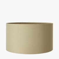Pacific Lifestyle Harry Poly Cotton Cylinder Drum Lampshade 25cm - Taupe