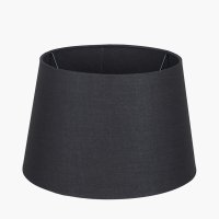 Pacific Lifestyle Adelaide Tapered Poly Cotton Lampshade 40cm - Black