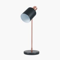 Pacific Lifestyle Biba Metal Table Lamp - Black and Antique Copper