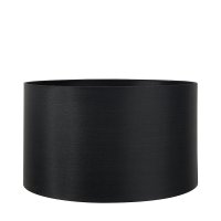 Pacific Lifestyle Zara Silk Lined Cylinder Lampshade 40cm - Black
