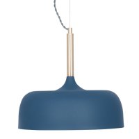 Pacific Lifestyle Anke Matt Domed Metal Pendant - Indigo