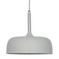 Pacific Lifestyle Anke Matt Domed Metal Pendant - Grey