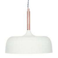 Pacific Lifestyle Anke Matt Domed Metal Pendant - Cream
