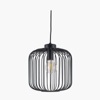Pacific Lifestyle Dania Metal Wire Pendant - Matt Black