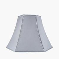 Pacific Lifestyle Lyla Polysilk Bowed Lampshade 25cm - Steel Grey