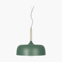 Pacific Lifestyle Anke Matt Domed Metal Pendant - Bottle Green