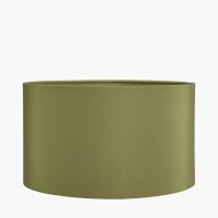 Pacific Lifestyle Harry Poly Cotton Cylinder Drum Lampshade 40cm - Sage