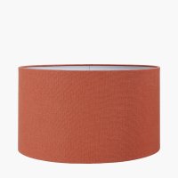 Pacific Lifestyle Henry Handloom Cylinder Lampshade 35cm - Tobacco