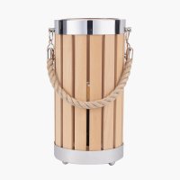 Pacific Lifestyle Austell Wood Small Lantern Table Lamp - Natural