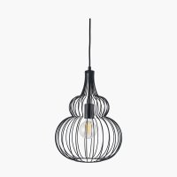 Pacific Lifestyle Dania Metal Shaped Wire Pendant - Matt Black