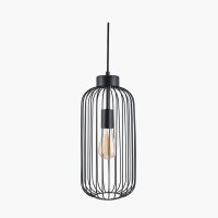 Pacific Lifestyle Dania Metal Wire Tall Pendant - Matt Black