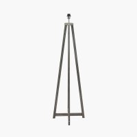 Pacific Lifestyle Whitby Wood Tapered 4 Post Floor Lamp Base - Grey Wash
