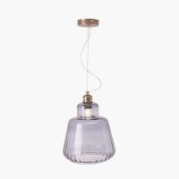 Pacific Lifestyle Porto Optic Glass Tapered Pendant - Grey