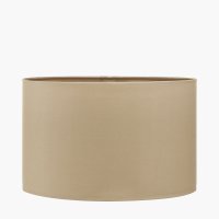Pacific Lifestyle Mia Oval Poly Cotton Lampshade 35cm - Taupe