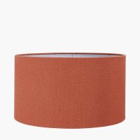 Pacific Lifestyle Henry Handloom Cylinder Lampshade 30cm - Tobacco