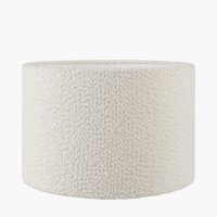 Pacific Lifestyle Rouen Boucle Cylinder Lampshade 30cm - White