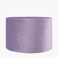 Pacific Lifestyle Rene Velvet Cylinder Lampshade 30cm - Lilac