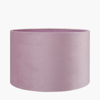 Pacific Lifestyle Rene Velvet Cylinder Lampshade 30cm - Blush