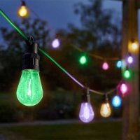 Smart Garden Vintage Festoon LV String Lights Multi Coloured - Set of 10