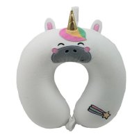 Puckator Relaxeazzz Astra the Unicorn Adoracorns Plush Travel Pillow