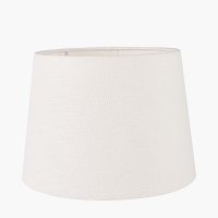 Pacific Lifestyle Lys White Self Lined Linen Tapered Lampshade 25cm
