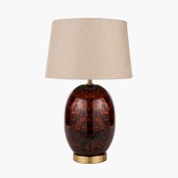 Pacific Lifestyle Lucien Tortoiseshell Glass Tall Table Lamp