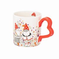 Cath Kidston Gnomes Heart Handle Mug