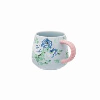 Cath Kidston Archive Rose Twisted Handle Billie Mug - Blue