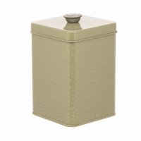 Artisan St. Embossed Storage Canister - Moss