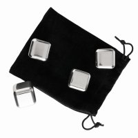 Dalton & Turner 4 Piece Stainless Steel Whiskey Stones Set