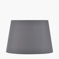 Pacific Lifestyle Adelaide Tapered Poly Cotton Lampshade 20cm - Steel Grey