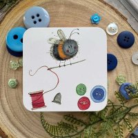 Alex Clark Square Tin - Sewing Bee