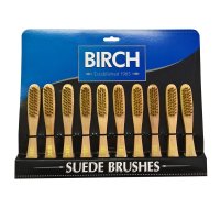 Birch Wood Handle Suede Brush (Single)