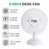 Tower Presto Desk Fan 9"