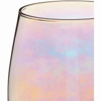 BarCraft Set of 2 Iridescent Glass Tumblers