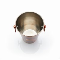 BarCraft Stainless Steel Champagne Bucket with Iridescent Copper Finish