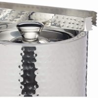 BarCraft Small Hammered Ice Bucket with Lid