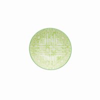 KitchenCraft Ceramic Bowl 16cm - Green and White Tile