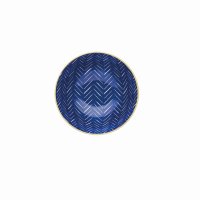 KitchenCraft Ceramic Bowl 16cm - Leafy Indigo